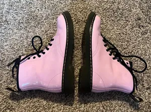 Dr. Martens Airwalk Pink Patent combat boots thumbnail 6
