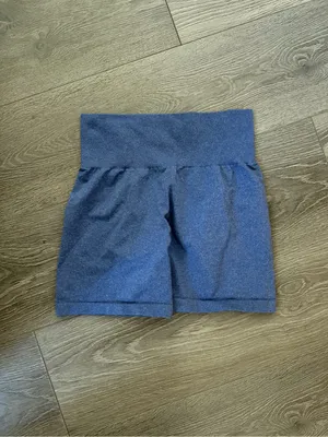 NVGTN High-Waist Navy Blue Active Shorts thumbnail 2