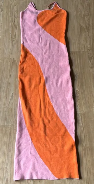 Geometric Dress Pink thumbnail 1