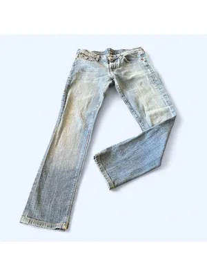 Vintage Y2K Seven For All Mankind Low Rise Bootcut Jeans 27 Waist 💙 thumbnail 2