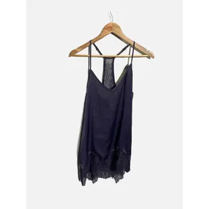 In Bloom by Jonquil Camisole Women Small Purple Lace Trim Racerback Tank Top thumbnail 2