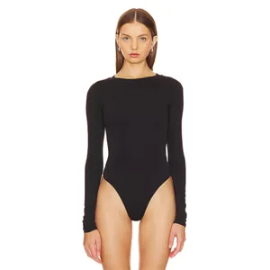 Revolve AFTM “Carson” Bodysuit in black, size small thumbnail 3