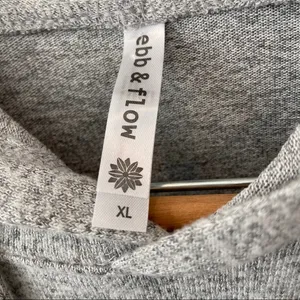 ebb & flow Gray Hoodie.  Size XLarge. EUC thumbnail 3