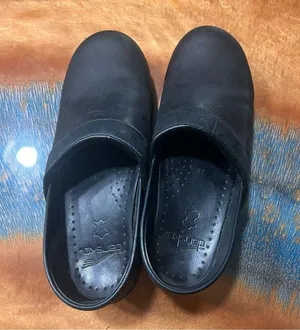 Black Leather Clogs size size 38 thumbnail 3