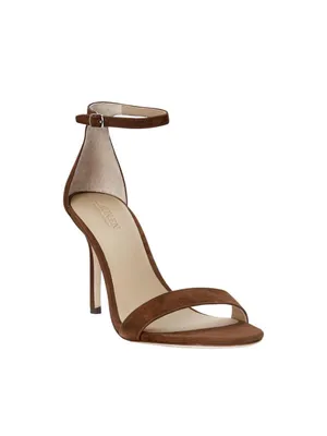 Lauren Ralph Lauren Womens Allie Stiletto Heels Sandals Tobacco Brown 10B thumbnail 9