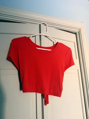 Orange/Red Tight cropped T thumbnail 3