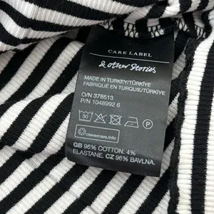 Stockholm atelier Striped Exposed Seam Boat Neck Top Sz thumbnail 7