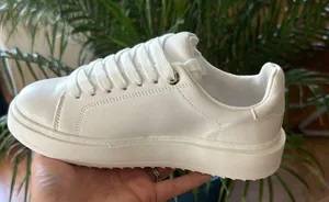 Soda White Vegan Leather Sneakers thumbnail 8