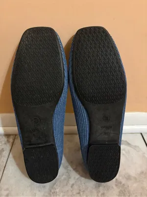 Vivaia Margot Square-Toe Flats in Denim Blue thumbnail 9
