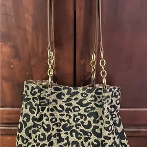 Baelaanan & Bag Leopard Print Tote Bag with Brown Handles thumbnail 6