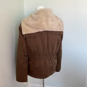 J. Crew Utility Jacket with Split zipper Sherpa hood thumbnail 4