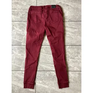 True Religion Womens Burgundy Slim Fit Jogger Pants Drawstring Size M thumbnail 2