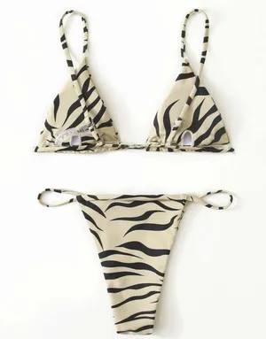 Zebra Print Bikini Multiple thumbnail 2