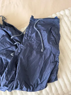 Edikted Navy Blue Lightweight Track Pants thumbnail 2