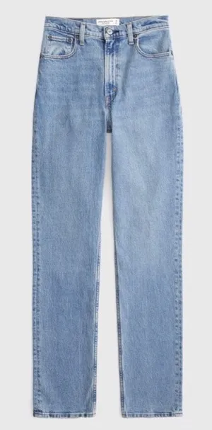 Abercrombie 90s Slim Straight Ultra High Rise Jeans NWT thumbnail 1