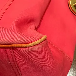 Coach Cashin-Carry Bright Orange Leather Tag Tote Bag thumbnail 8