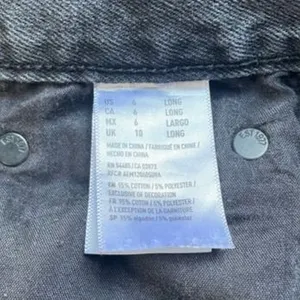 American Eagle Jeans Size 6 Black Ripped Distressed High Rise Straight Leg Y2K thumbnail 9