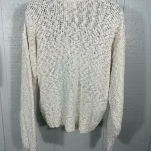 Maggie Lawrence Vintage Ivory Women’s Beaded Sweater Size Medium EUC thumbnail 5