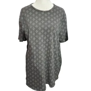 Abercrombie 2 Tone Gray Print Women’s Short Sleeve Crew Neck Tee Size L thumbnail 2