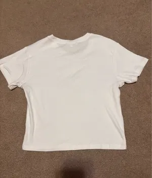 Love Peace & Lazy Days T-Shirt Cropped thumbnail 2