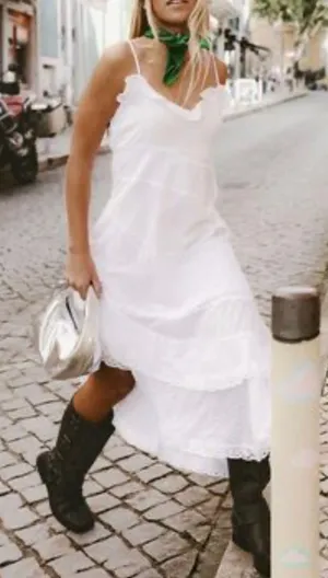 Cotton on white asymmetrical dress thumbnail 1