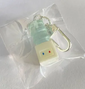 Handmade 💚 funny & Kawaii water server Keychain/charm,bag accessory✨NEW! Gift💚 thumbnail 3