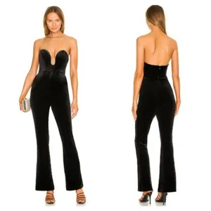 NBD x revolve black‎ strapless velvet jumpsuit NBD Kona Jumpsuit Black size XXS thumbnail 2