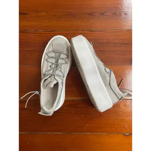 Puro Secret Platform Sneakers EU 36 Gray Leather Made Germany Avant Garde thumbnail 5