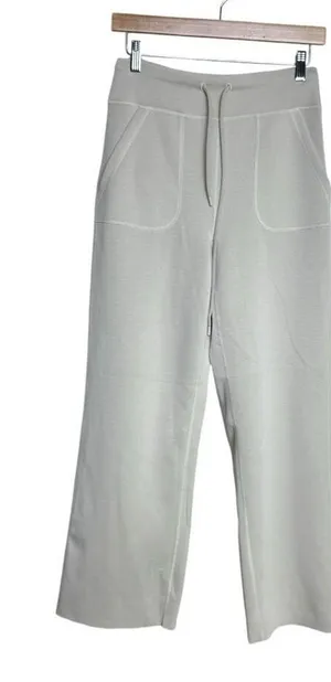 Women wide leg high waist lounge pants soft comfy size 4‎ short thumbnail 1