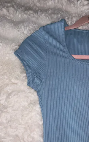 SheIn Baby Blue Body Suit thumbnail 4
