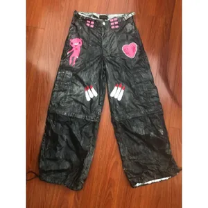Club Exx Dolls Kill Convertible Cargo Pants S DIY Hand Painted Goth Cyber Rave thumbnail 13