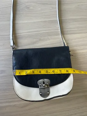 Patricia Nash Black and White Leather Two-Tone Crossbody thumbnail 13