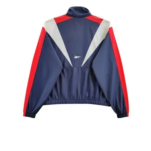 Reebok Womens Track Jacket XS Blue Red White Colorblock Full Zip Vector Sports thumbnail 2