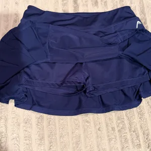 Head Womens Navy Blue Pleated Tennis Skort Size Small Activewear Skirt Pocket thumbnail 4