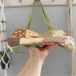 •Handmade vintage fabric shoulder tote bag• thumbnail 4