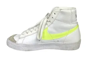 Nike Blazer Mid 77 White Lace Up Leather Trainers Walking Sneakers Shoes Sz 6.5 thumbnail 1