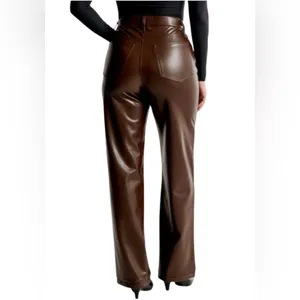 Abercrombie & Fitch Curve Love Vegan Leather 90’s Relaxed Ultra High 33 16 Short thumbnail 3