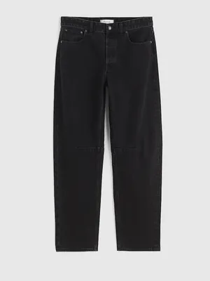 NEW Madewell The Darted Barrel-Leg Jean in Washed Black Women’s Jeans Size 27 thumbnail 14