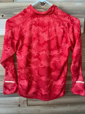Nike Red Athletic Quarter-Zip thumbnail 3