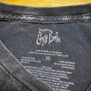 Tim Burton Corpse Bride xs acid wash t shirt oversized thumbnail 2