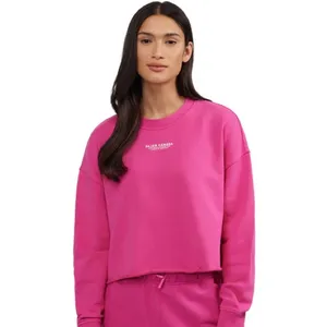 NWT PAJAR CANADA Lawson Women's Oversized Crop Sweatshirt in PINK GLOW XL thumbnail 3