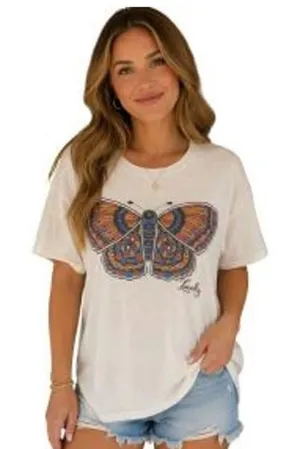 Lucky Brand butterfly graphic tee size L thumbnail 1