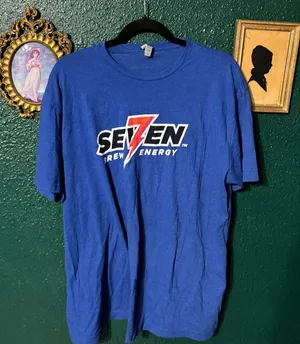 7 Brew Blue Shirt Sz XL thumbnail 1