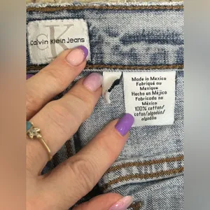 Calvin Klein Jeans Flare Distressed Denim thumbnail 5