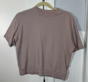 American Giant Everyday‎ Short Sleeve Sweatshirt Women's Size xs taupe color thumbnail 1