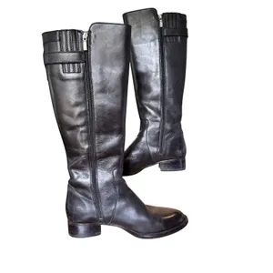 Ariat Womens Black Leather Knee High Equestrian Riding Boots 10008782 Size 8B thumbnail 4