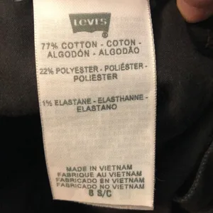 Levi’s Black Mid Rise Skinny Jeans 8 Dark Denim thumbnail 5