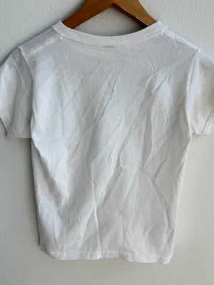 In Print We Trust White Cat Graphic Tee Size XS thumbnail 7