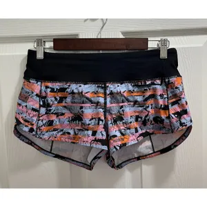 Lululemon Speed Up Short 2.5 Rare Inversion Multi Size 4 Activewear Running thumbnail 5