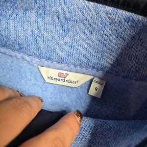 Vineyard Vines Sweater Fleece Snap-Placket Pullover In‎ Blue Size: S thumbnail 7